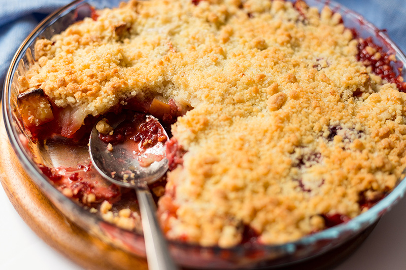 crumble sütemény
